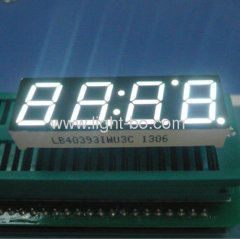 Ultra bright white anode 0.39 inch 4 digit 7 segment led display for STB