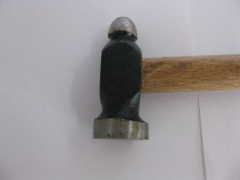 Ball pein peen hammer with wood handle fiberglass handle