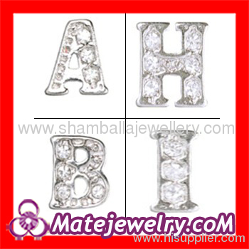 Floating locket letter charms