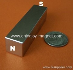 Neodymium Magnets 1/2 in x 1/2 in x 2 in Long Rare Earth Bar N42