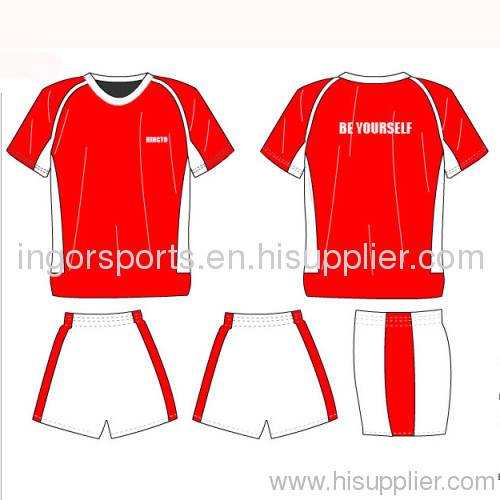 Football Uniforms With Shirts And Shorts Sublimation Soccer Sportswear