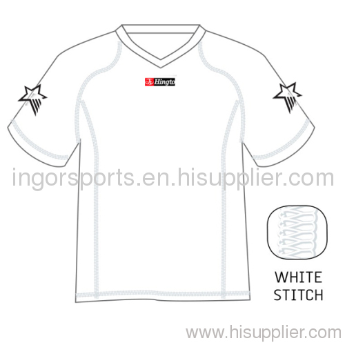 Unisex White OEM Football Shirts and Shorts, Sublimated Soccer Jersey Team Uniforms