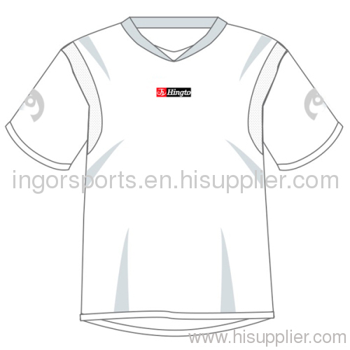 Customized White Football Uniforms Jerseys And Shorts With Personalized Team Name