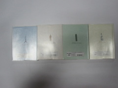 A6 4 subject college ruled PP softcover notepad/diary