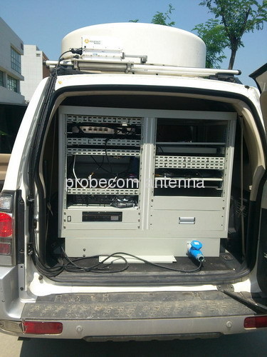 Probecom 72cm flat panel stable tracking on the move antenna