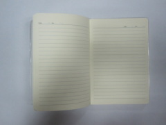A6 2 subject college ruled PP softcover notepad/diary