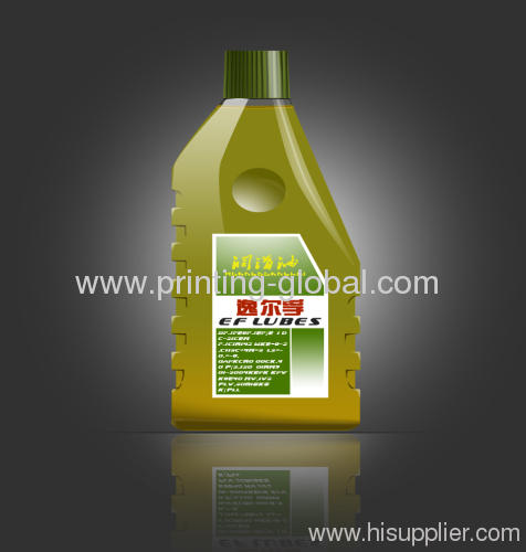 Hot Stamping Printing Film OF HDPE Motor Mixture Oil Bottles