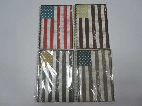 A5 4 subject soft cover spiral notebook college ruled