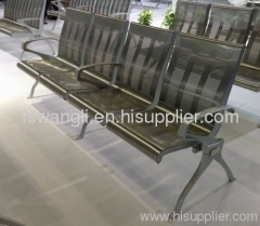 Stainless steel waiting chair for hospital, airport and station terminal