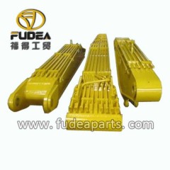 Three segment long boom for excavator