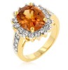 Ladies CZ copper ring