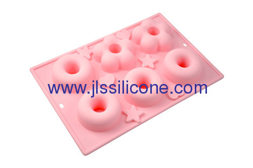 silicone baking molds for cake with 6 cavities