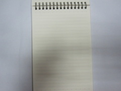 2 subject hardcover spiral notepads/stenopads/scrachpads college ruled