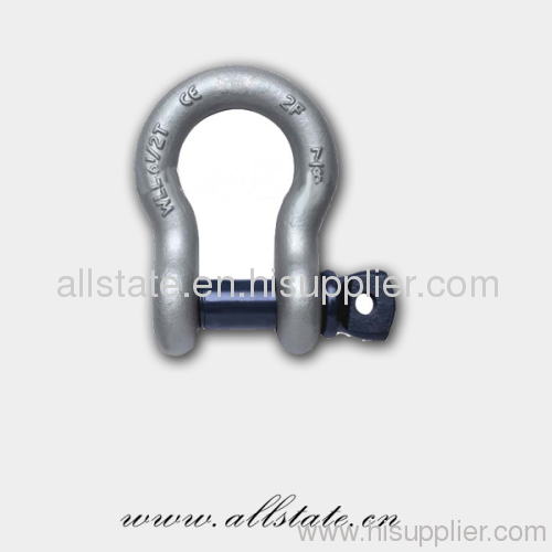 Stainless bow shackle and D shackle