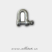 Stainless bow shackle and D shackle