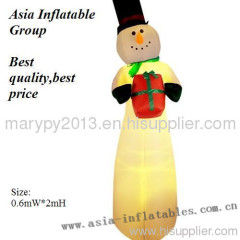 Christmas decoration illuminated snowman