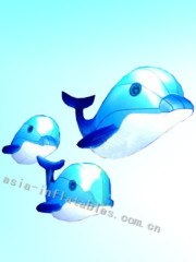 RGB illuminated lighting toy dolphin