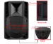 Plastic Loudspeaker PA Speaker System PO08 / 08A
