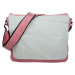 Pink fashionable womens canvas messenger bags