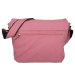 Pink fashionable womens canvas messenger bags