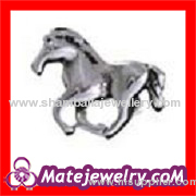 delicate metal floating horse charm Glass living locket charms