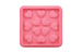 pink heart silicone ice cube trasy with 12 cubes