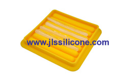 Stick shaped silicone ice cube trays