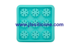 snowflake shaped silicone ice cube trays