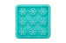 9 cavities silicone ice cube trays in snowflake shape
