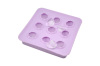 Diamond shaped silicone ice cube trays with 9 cavities