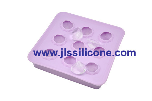 9 diamond shaped silicone ice tray