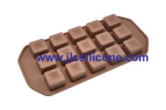 15 cativies silicone chocolate molds in square shape