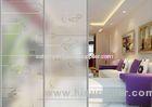 Ultra Clear Unique Artistic Frosted Silk Screen Glass Partition For Decoration