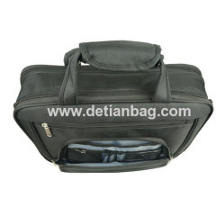 Black trendy business travel laptop briefcase for notebook 13.3