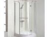 Ultra Clear, Light Green Curved Shower Enclosures Glass With 4mm 8mm 10mm Thickness