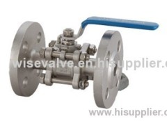 three piece flanged ball valve