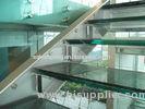 12mm+1.52pvb+12mm Undular Pattern Anti Slip Glass Flooring For Exhibition Hall