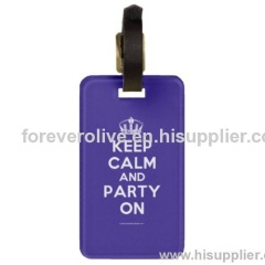 soft pvc luggage tag