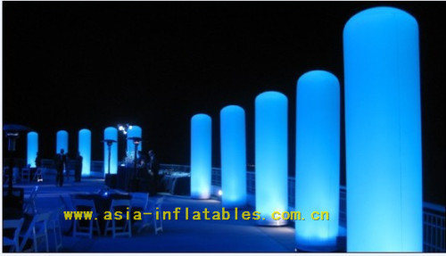 Stunning decor Illuminated Inflatable Cylinder Column Pillar