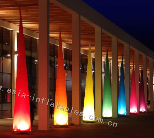 2013 fashion RGB illuminated inflatable cone