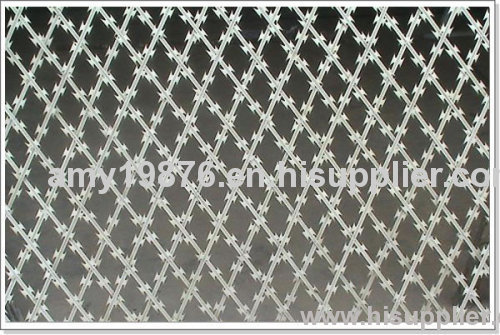 Barbed Razor Wire and Netting, Coated, Stainless Steel, Galvanized