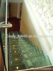 Kaho led glass, power glass, led flashing glass for stairs