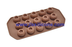 15 cavity round shaped silicone imperial chocolate molds