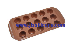 15 cavity round shaped silicone imperial chocolate molds