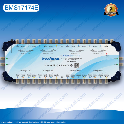 cascade multiswitch 16 SAT IF signals 4 subscribers of Satellite TV