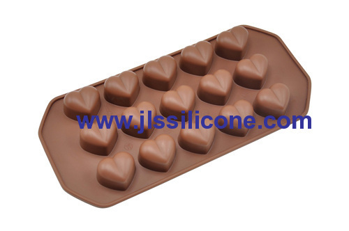 heart shaped silicone chocolate molds