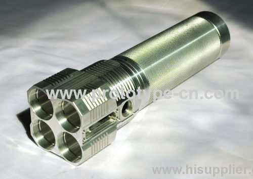 CNC machined flashlight, aluminium flashlight,cnc small batch production