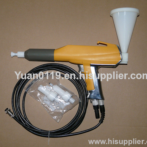 Test cup gun for powder coating test