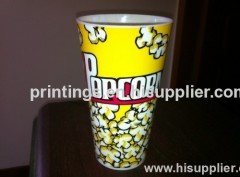 Hot stamping foil for plastic popcorn cup