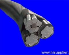 Triplex stranded aluminium phase conductor XLPE insulation ACSR neutral conductor cable